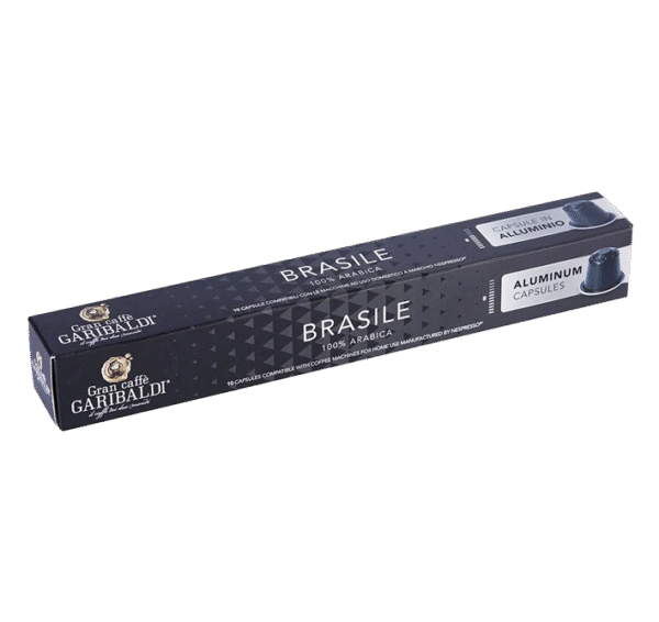Capsules Nespresso Compatibles Garibaldi Brasile 10 pieces
