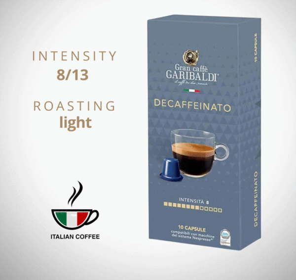 NESPRESSO Coffee capsules GRAN CAFFE GARIBALDI Decaffeinato, 10 pcs