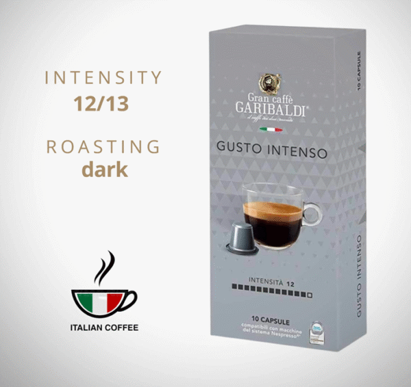 NESPRESSO Coffee Capsules GRAN CAFFE GARIBALDI Intenso, 10 pcs