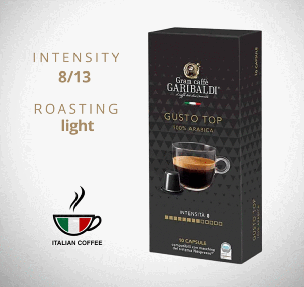 NESPRESSO Coffee capsules GRAN CAFFE GARIBALDI Gusto Top, 10 pcs