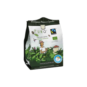 Coffee capsules for the Nespresso system of the Bio brand Puro