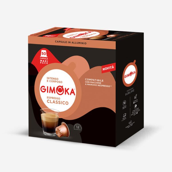 GIMOKA In Alluminio Classico - Nespresso® capsules 50 pcs.  -  coffee capsule