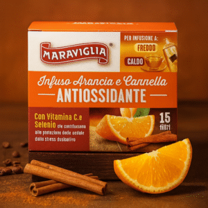 RISTORA filter tea from orange and cinnamon - antioxidant - box 15 pcs. - tea packet