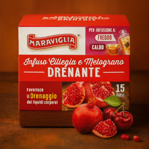RISTORA filter cherry and pomegranate tea - diuretic, box 15 pcs - tea packet